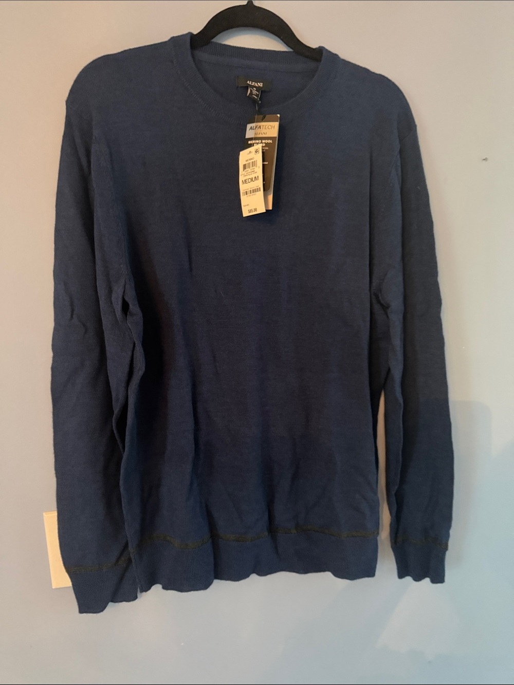 Alfani Men’s Crewneck Sweater - Navy